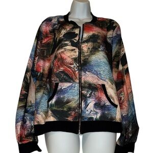 Vertigo Paris Abstract Bomber Jacket - Multicolor